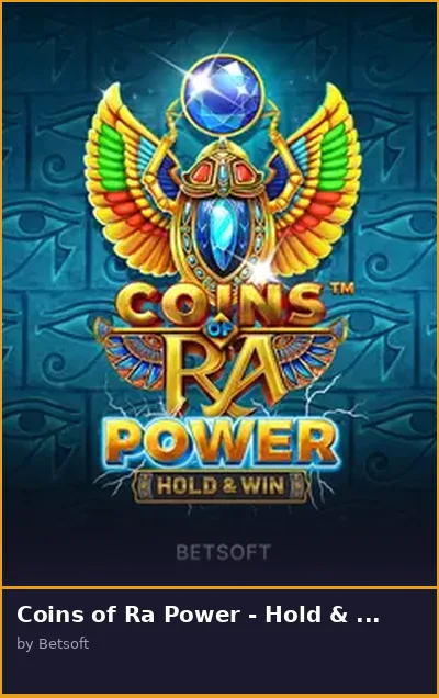 Coins of Ra Power - Hold   Win