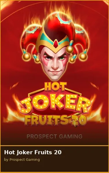 Hot Joker Fruits 20